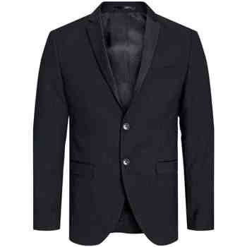 textil Hombre Chaquetas / Americana Jack & Jones 12143492 JPRSOLARIS TUX BLAZER BLACK Negro