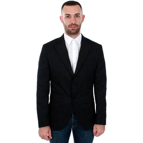 textil Hombre Chaquetas / Americana Jack & Jones 12146072 JPRHUGO TUX BLAZER BLACK Negro