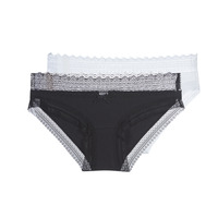 Ropa interior Mujer Culote y bragas DIM SEXY FASHION X2 Negro / Blanco