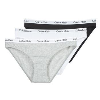 Ropa interior Mujer Culote y bragas Calvin Klein Jeans CAROUSEL BIKINI X 3 Negro / Blanco / Gris / China