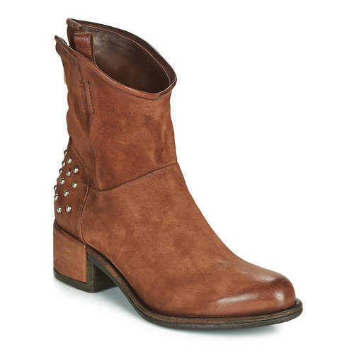 Zapatos Mujer Botas de caña baja Airstep / A.S.98 OPEA STUDS Camel