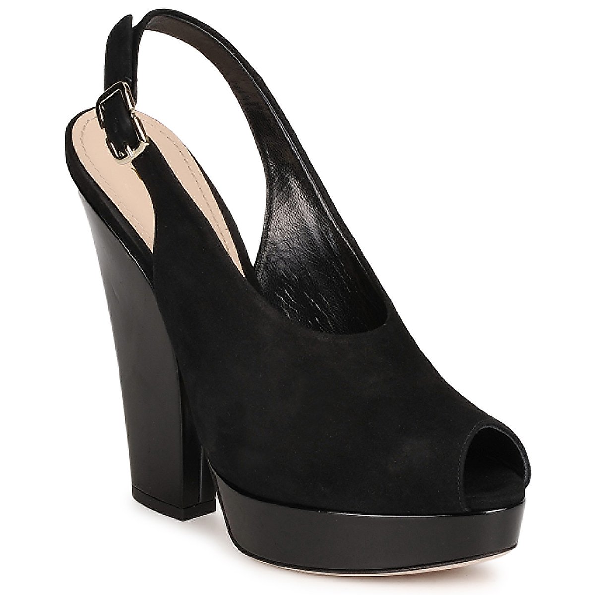 Zapatos Mujer Sandalias Sebastian CAMOSCIO Negro