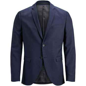 textil Hombre Chaquetas / Americana Jack & Jones 12141107 JPRSOLARIS BLAZER NOOS DARK NAVY Azul