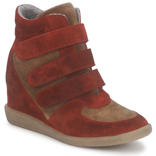 Zapatos Mujer Zapatillas altas Meline IMTEK BIS Marrón / Rojo