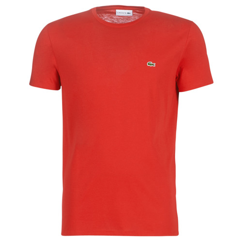 textil Hombre Camisetas manga corta Lacoste TH6709 Rojo