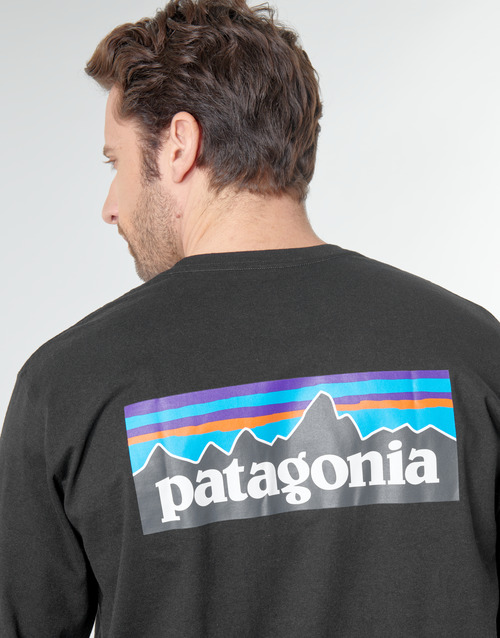 Patagonia M'S L/S P-6 LOGO RESPONSIBILI-TEE Negro