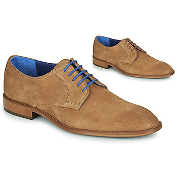 Zapatos Hombre Derbie Azzaro ZENOU Cognac