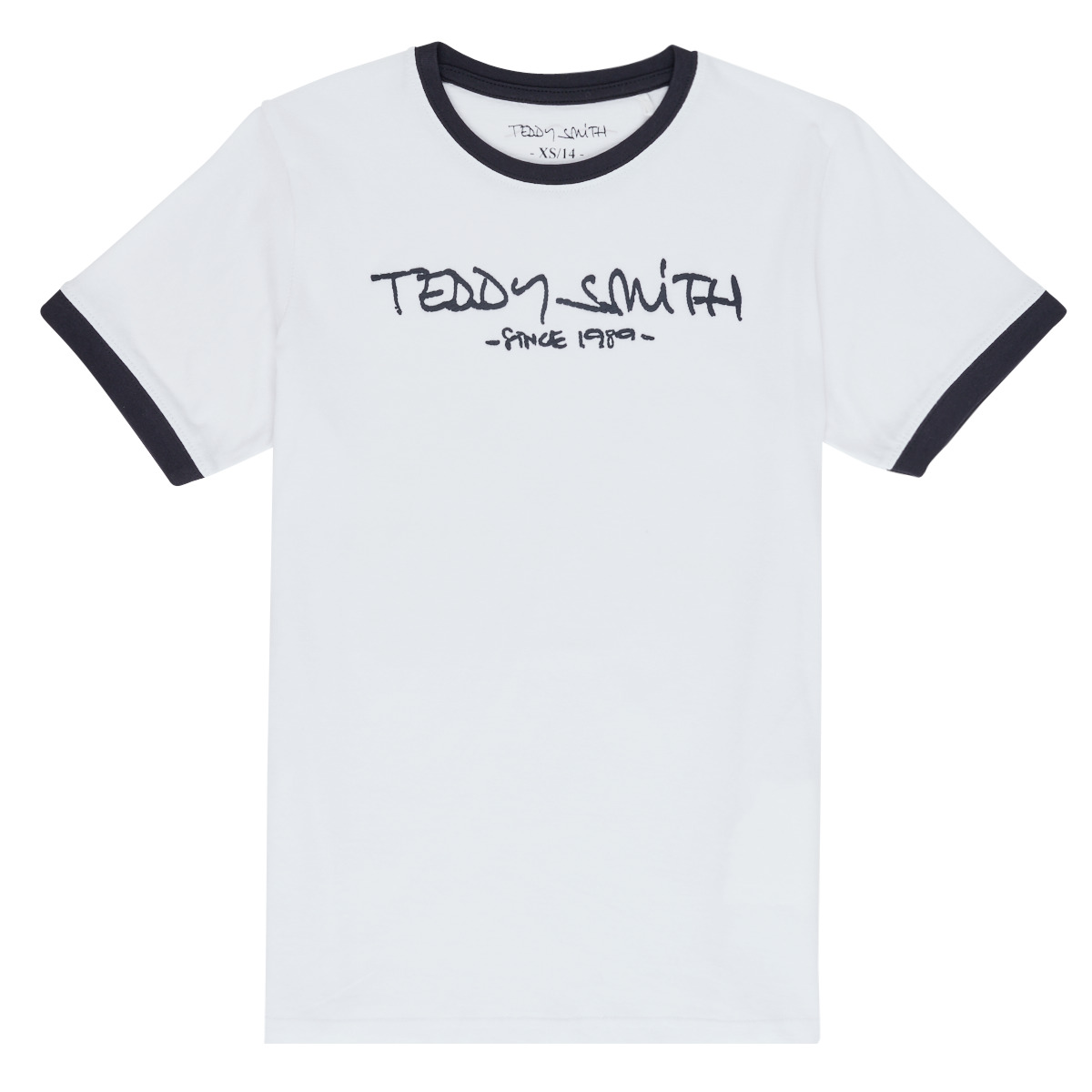 textil Niño Camisetas manga corta Teddy Smith TICLASS 3 Blanco