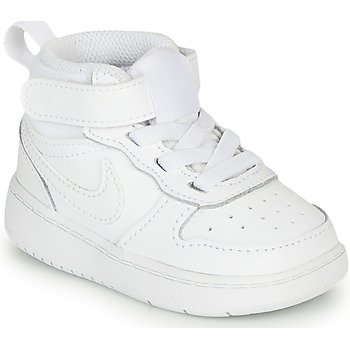 Zapatos Niños Zapatillas bajas Nike COURT BOROUGH MID 2 TD Blanco