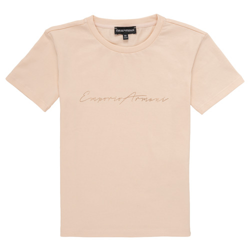 textil Niña Camisetas manga corta Emporio Armani Armel Rosa