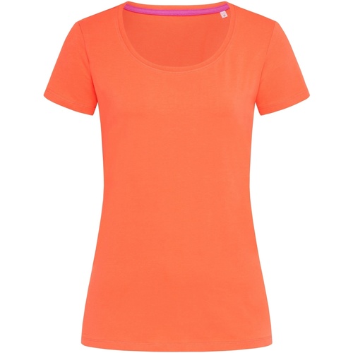 textil Mujer Camisetas manga larga Stedman Stars Claire Naranja