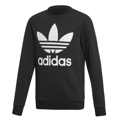 textil Niños Sudaderas adidas Originals TREFOIL CREW Negro