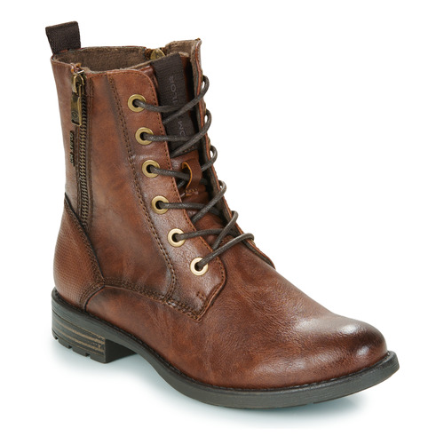 Zapatos Mujer Botas de caña baja Tom Tailor 93303-COGNAC Marrón