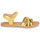 Zapatos Niña Sandalias Geox J SANDAL EOLIE GIRL Amarillo / Oro