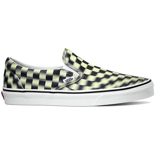 Zapatos Tenis Vans Ua Classic Slip-On (Blur Check) Black/Classic Blanco