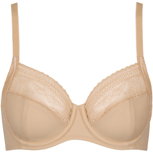 Ropa interior Mujer Envolvente Lisca Sujetador con aros Gina  - Copas F a G Beige