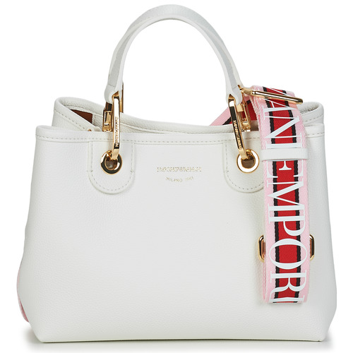 Bolsos Mujer Bolso Emporio Armani BORSA SHOPPING Blanco / Multicolor