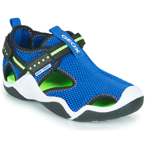 Zapatos Niño Sandalias de deporte Geox JR WADER Azul / Verde