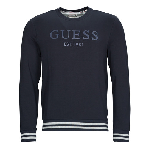 textil Hombre Sudaderas Guess BEAU CN FLEECE Negro