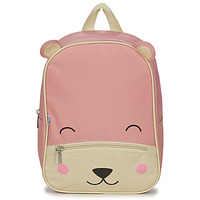 Bolsos Niños Mochila Citrouille et Compagnie BEAR PINK Rosa / Beige