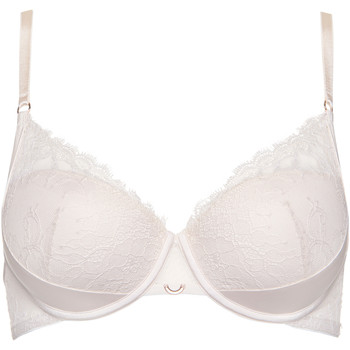 Ropa interior Mujer Copa / Con Aros Lisca Sujetador preformado Rose copa F de boda marfil Blanco