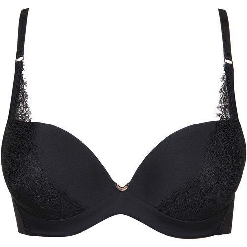 Ropa interior Mujer Relleno Lisca Sujetador push-up multi-posición Rosa negro Negro