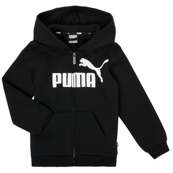 textil Niño Sudaderas Puma ESSENTIAL BIG LOGO FZ HOODIE Negro