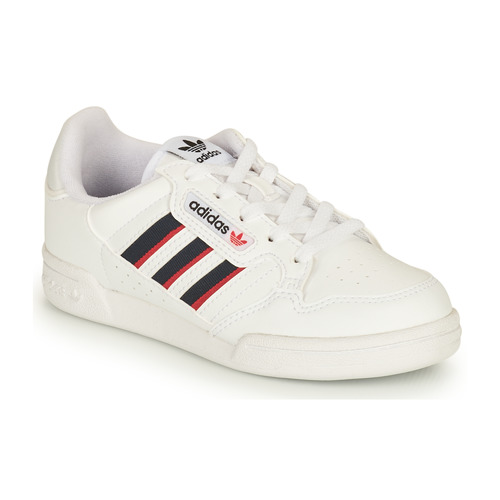 Zapatos Niños Zapatillas bajas adidas Originals CONTINENTAL 80 STRI C Blanco / Azul