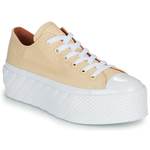 Zapatos Mujer Zapatillas bajas Converse CHUCK TAYLOR ALL STAR LIFT 2X HYBRID SHINE OX Amarillo