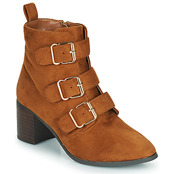 Zapatos Mujer Botas de caña baja Moony Mood PAOLA Camel