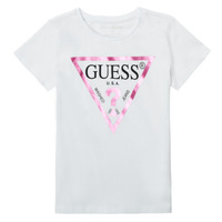 textil Niña Camisetas manga corta Guess BELINDA Blanco