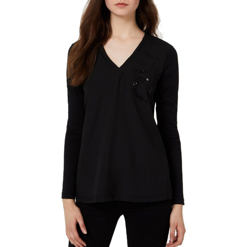 textil Mujer Tops y Camisetas Liu Jo W69238J5744 Negro