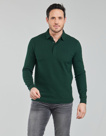 textil Hombre Polos manga larga Lacoste PARIS POLO CLASSIQUE Verde