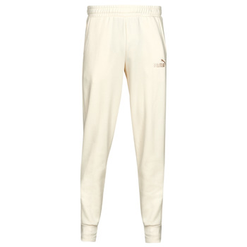 textil Hombre Pantalones de chándal Puma ESS+ EMBROIDERY LOGO PANT Blanco / Roto