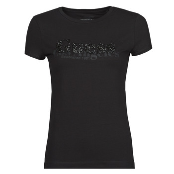 textil Mujer Camisetas manga corta Guess SS CN ASTRELLE TEE Negro