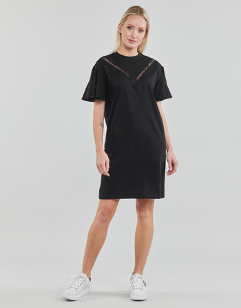 Karl Lagerfeld LACE INSERT JERSEY DRESS