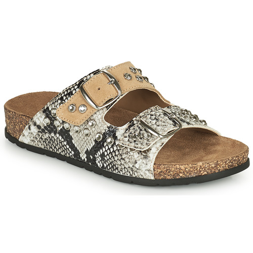 Zapatos Mujer Zuecos (Mules) Meline SUN4 Beige / Negro