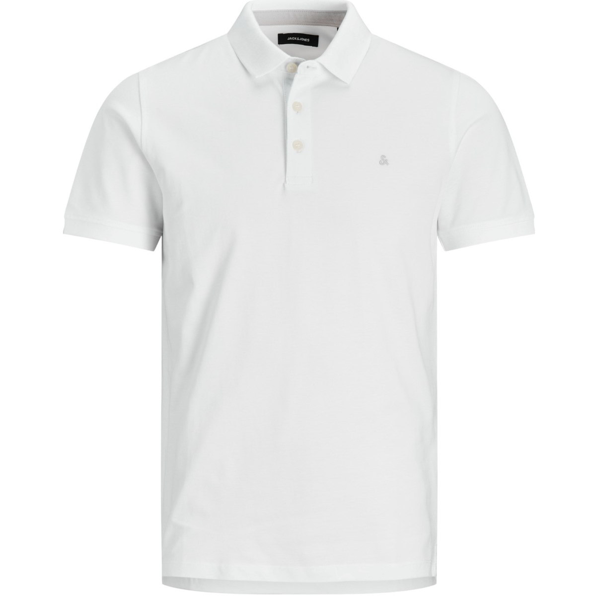 textil Hombre Polos manga corta Jack & Jones 12136668 JJEPAULOS POLO SS NOOS WHITE/TONAL/VAPO Blanco