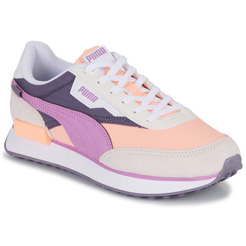 Zapatos Mujer Zapatillas bajas Puma FUTURE RIDER PLAY ON Beige / Violeta