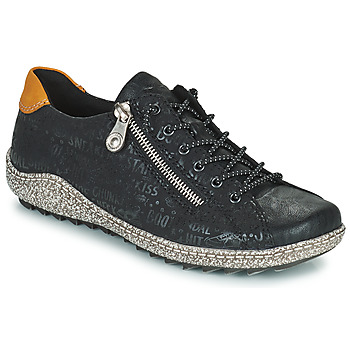 Zapatos Mujer Zapatillas bajas Rieker L7560-00 Negro / Gris