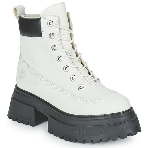 Zapatos Mujer Botas de caña baja Timberland Timberland Sky 6In LaceUp Blanco