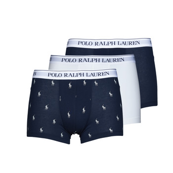 Ropa interior Hombre Boxer Polo Ralph Lauren CLASSIC TRUNK X3 Marino / Blanco