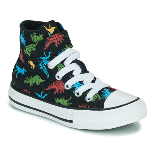 Zapatos Niño Zapatillas altas Converse Chuck Taylor All Star 1V Dinosaurs Hi Negro / Multicolor