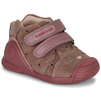 Zapatos Niña Zapatillas bajas Biomecanics BIOGATEO CASUAL Marrón / Rosa