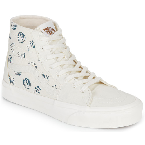 Zapatos Zapatillas altas Vans SK8-HI TAPERED Beige / Azul