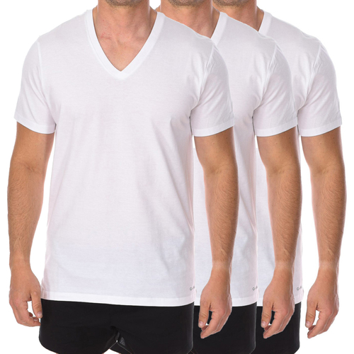 textil Hombre Camisetas manga corta Calvin Klein Jeans NB4012A-100 Blanco