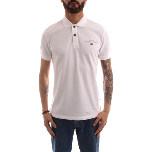 textil Hombre Polos manga corta Napapijri NP0A4GDL Blanco