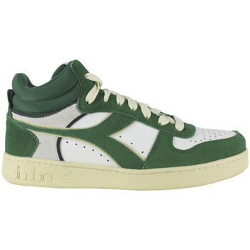 Zapatos Hombre Deportivas Moda Diadora Magic basket demi cut suede leather 501.178563 01 Verde