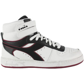 Zapatos Hombre Deportivas Moda Diadora MAGIC BASKET MID C5019 White/Red granata Blanco