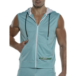 textil Hombre Chaquetas de deporte Code 22 Chaqueta sin mangas con capucha Motion Code22 Azul